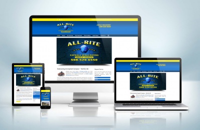 Responsive Website Mock-Up All-Rite Sealcoating
