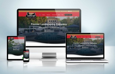 Responsive Website Mock-Up FRONTAL MF Landscape