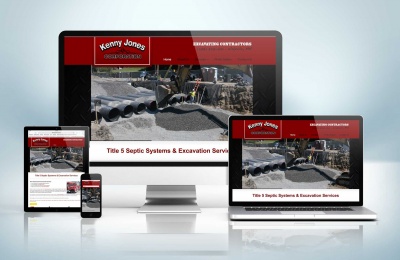 Responsive Website Mock-Up Kenny Jones Corp Excavating