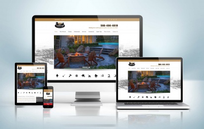 Responsive Website Mock-Up MF Landscape and Design
